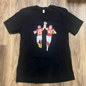 Mahomes & Kelce "High Five" Graphic T-Shirt Bella Canvas  womens Large